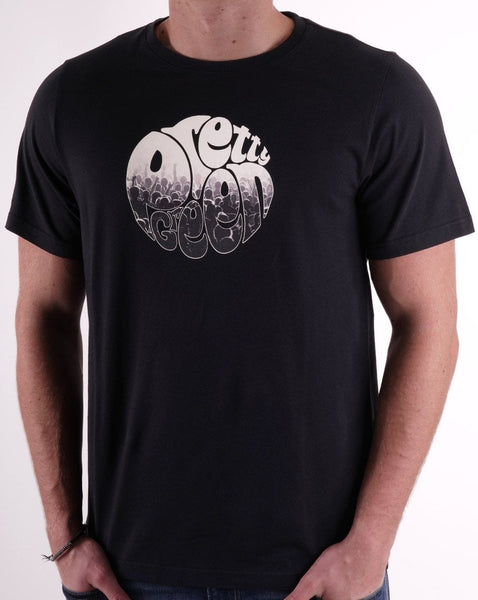 Pretty Green Crowd Logo T-shirt Black