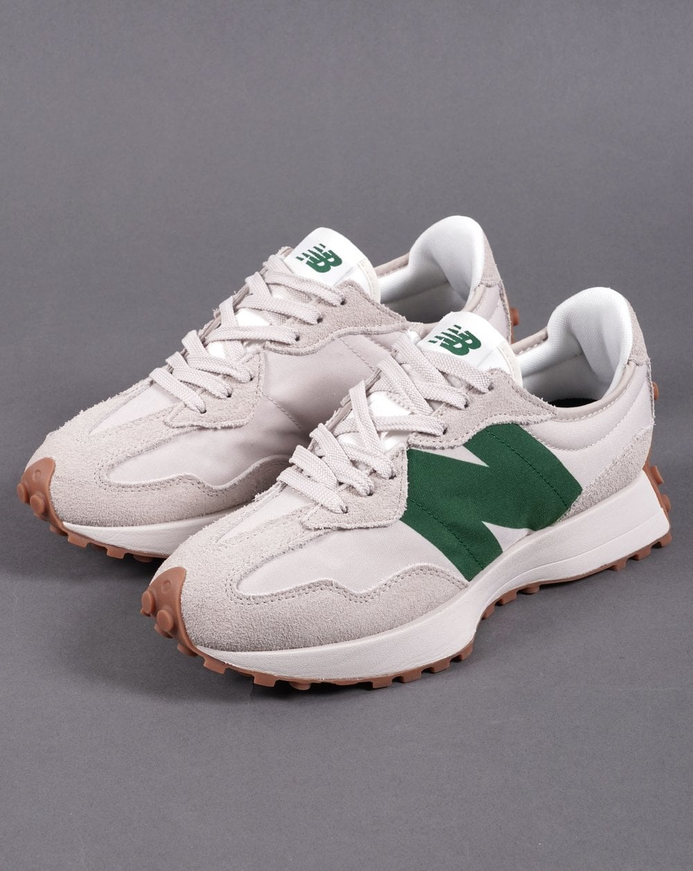 New Balance 327 Trainer Off White/Green
