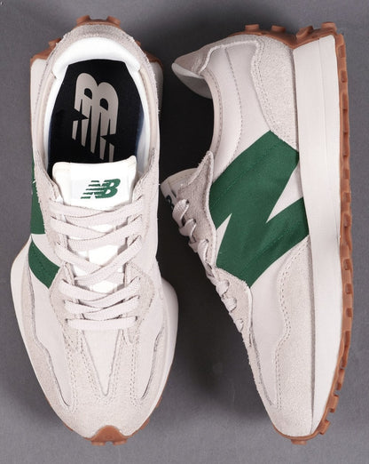 New Balance 327 Trainer Off White/Green