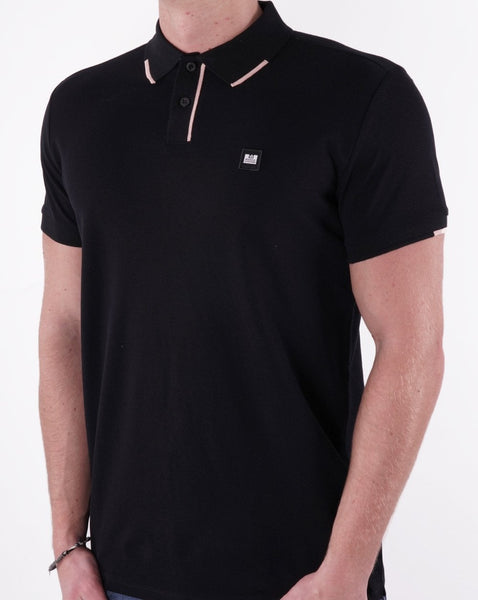 Weekend Offender Rivas Polo Shirt Black
