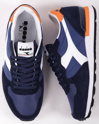 Diadora Camaro Trainers True Navy/Autumn Glory Orange