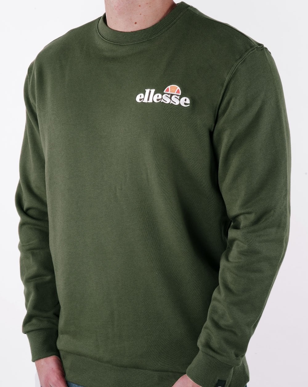 Ellesse Emb Logo Sweatshirt Khaki Green