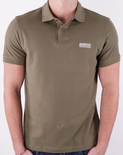 Barbour International Essential Polo Green