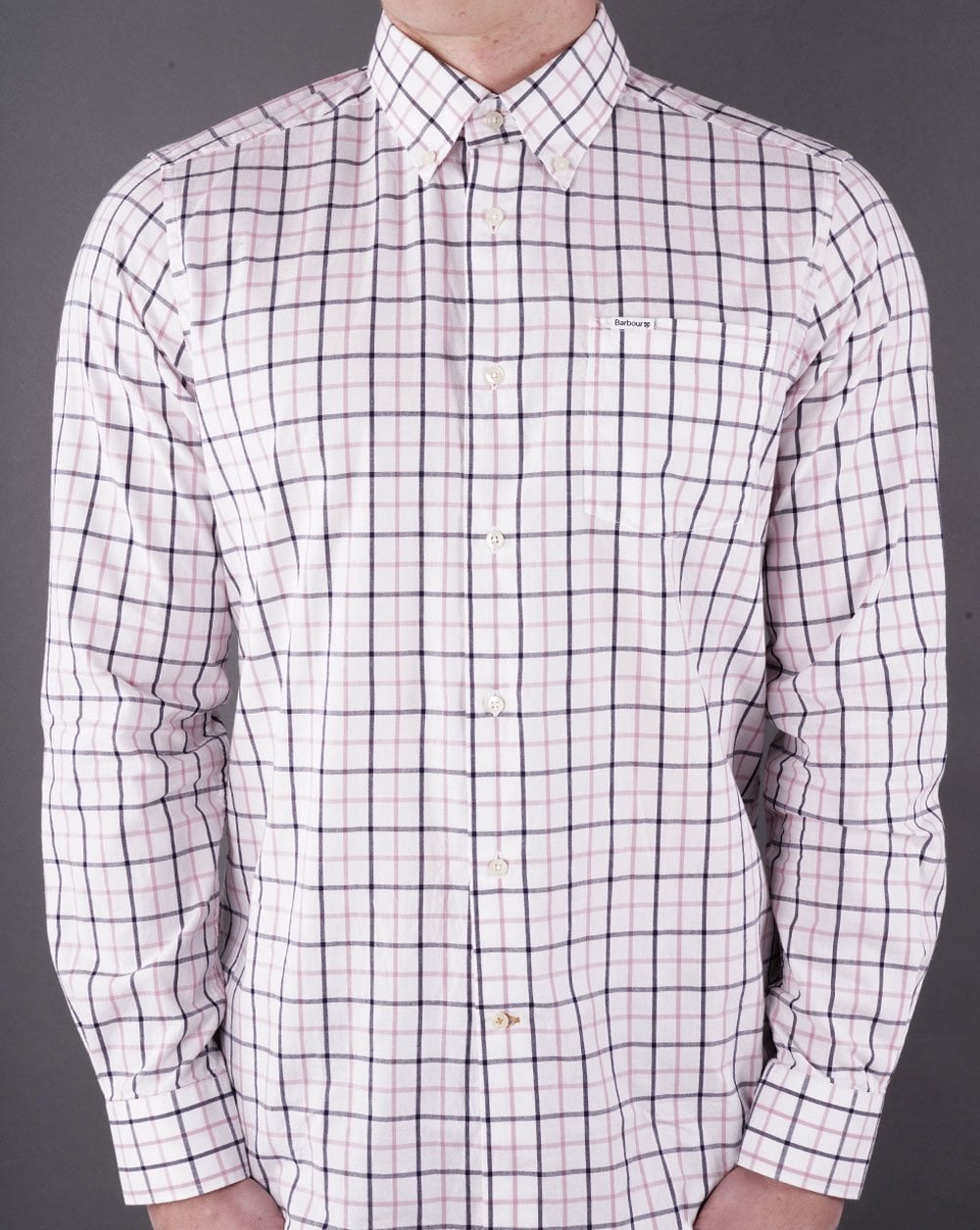 Barbour Bradwell Tattersall Shirt Pink