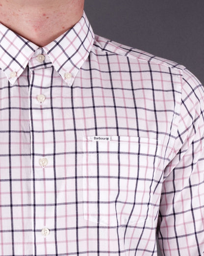 Barbour Bradwell Tattersall Shirt Pink