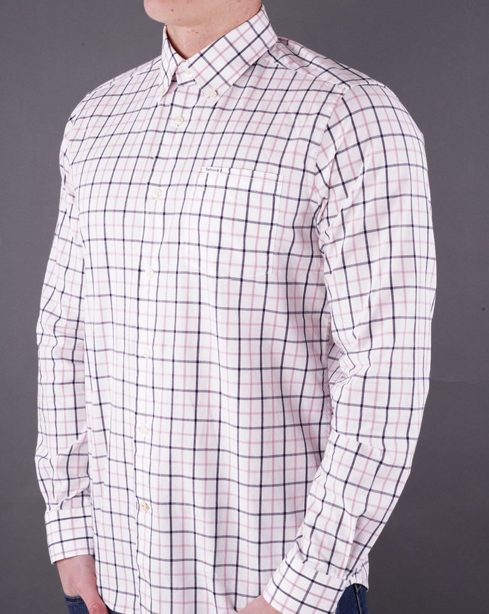 Barbour Bradwell Tattersall Shirt Pink