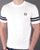 Sergio Tacchini 2 Stripe T Shirt White Navy