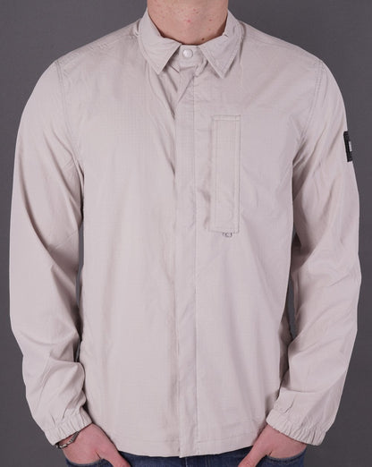 Weekend Offender Porter Overshirt Dove Grey