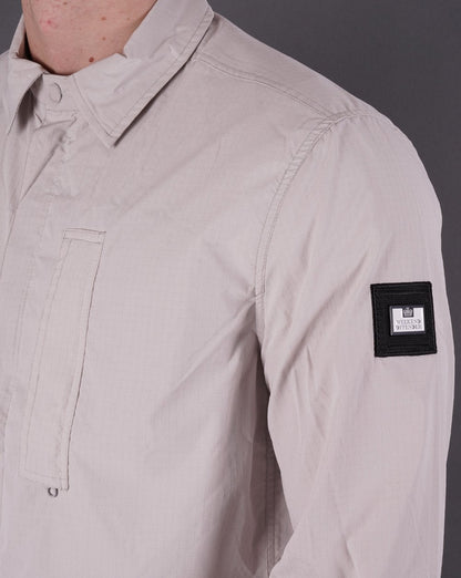 Weekend Offender Porter Overshirt Dove Grey