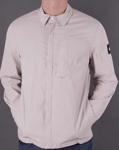 Weekend Offender Porter Overshirt Dove Grey