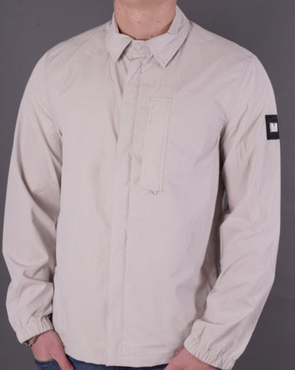 Weekend Offender Porter Overshirt Dove Grey