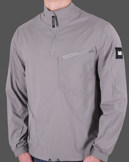 Weekend Offender Nunez 1/4 Zip Top Smoke Grey