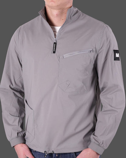 Weekend Offender Nunez 1/4 Zip Top Smoke Grey