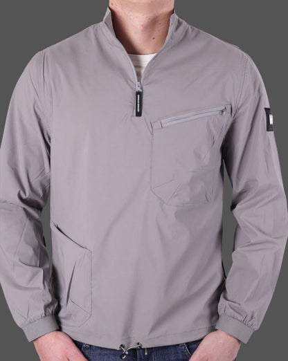 Weekend Offender Nunez 1/4 Zip Top Smoke Grey