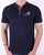 Sergio Tacchini Henley Zip T-shirt Navy Blue