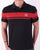 Sergio Tacchini Young Line Polo Shirt Black/Dark Red