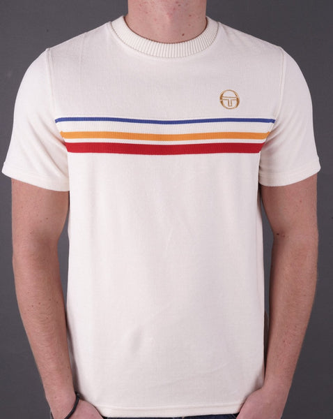 Sergio Tacchini Velour T Shirt Gardenia