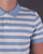 Gant Multi Stripe Pique Polo Shirt White/Sky Blue