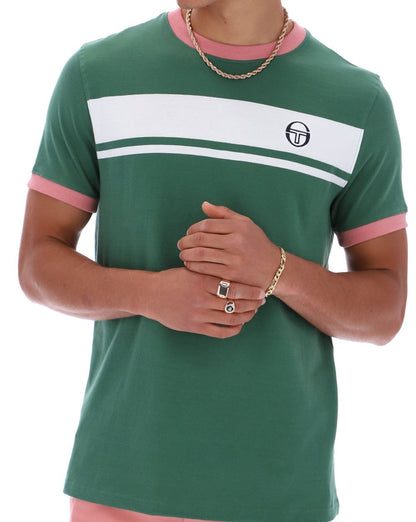 Sergio Tacchini Masters T Shirt Green/White