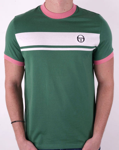 Sergio Tacchini Masters T Shirt Green/White