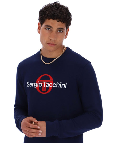 Sergio Tacchini Mirto Crew Sweat Navy Blue