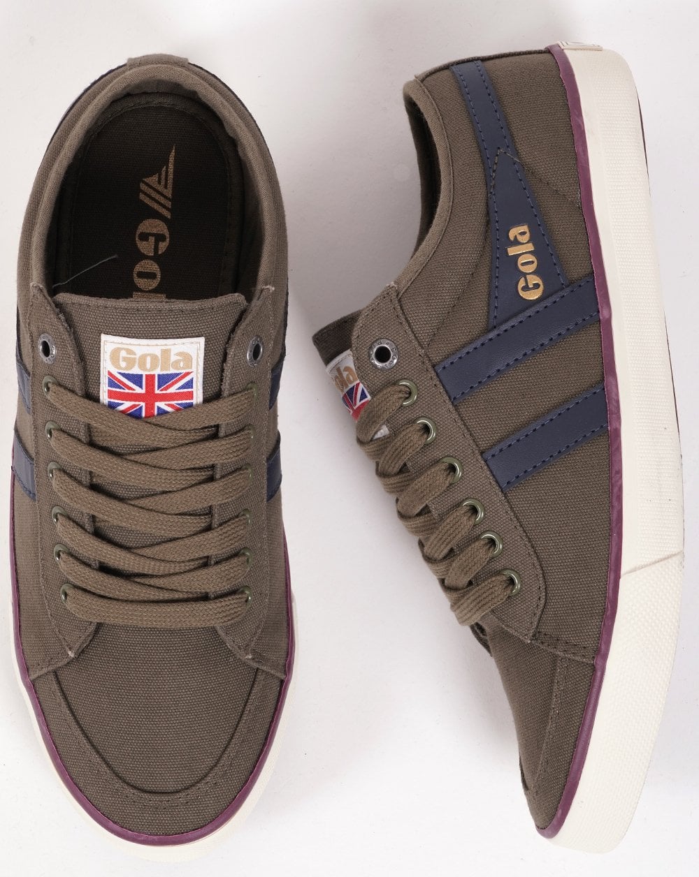 Gola Classics Vegan Comet Trainer Khaki/Navy