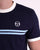 Sergio Tacchini Supermac T Shirt Navy Blue/Sky/Gardenia