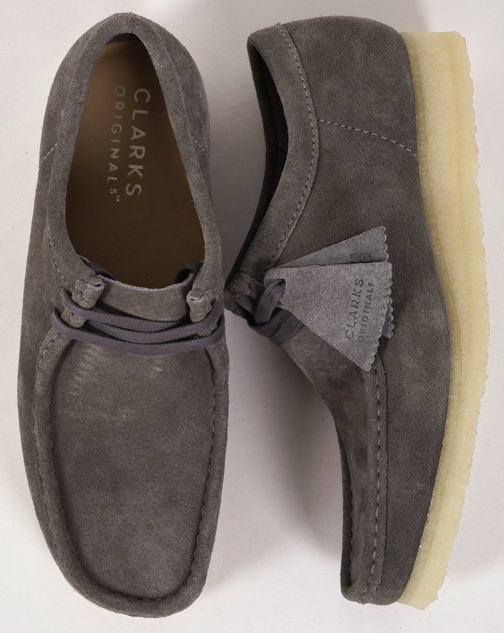 Clarks Originals Wallabee Suede Shoe Grey