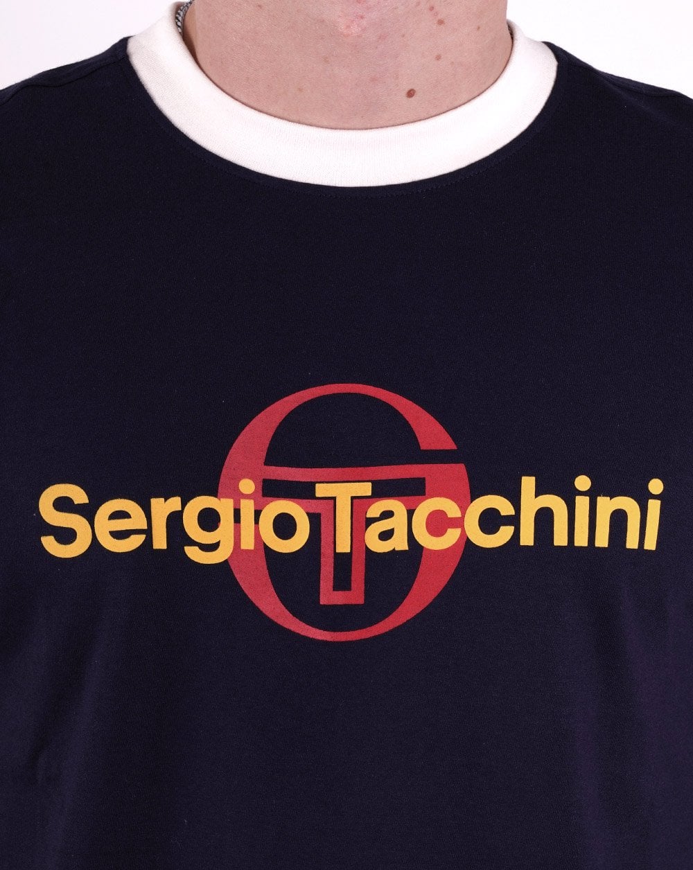 Sergio Tacchini Pandolfo T Shirt Navy Blue