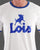 Lois Ringer Logo T Shirt White/Royal