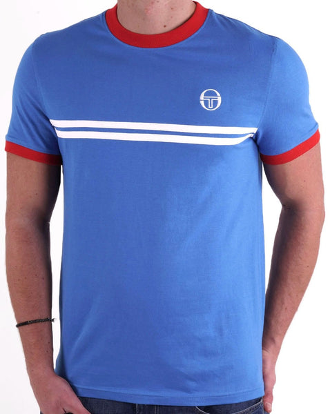 Sergio Tacchini Supermac T Shirt Royal / White