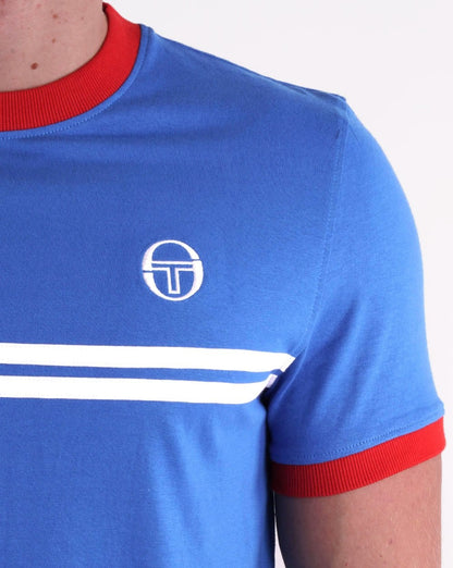 Sergio Tacchini Supermac T Shirt Royal / White