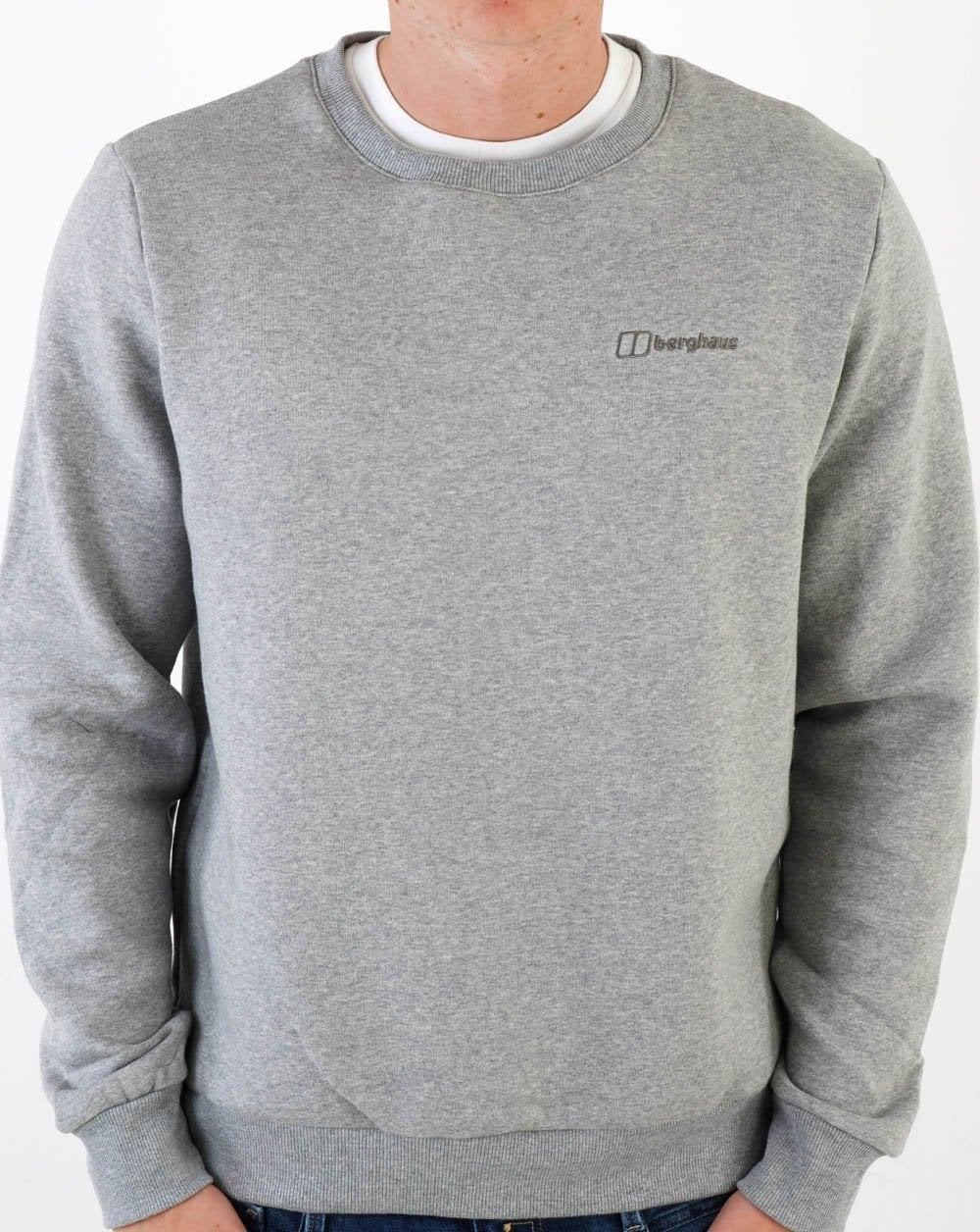 Berghaus Logo Crew Neck Grey Marl