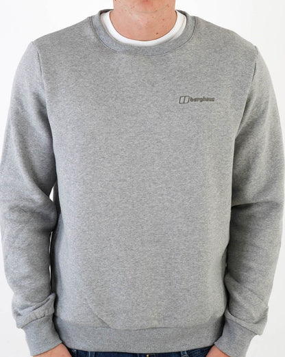 Berghaus Logo Crew Neck Grey Marl