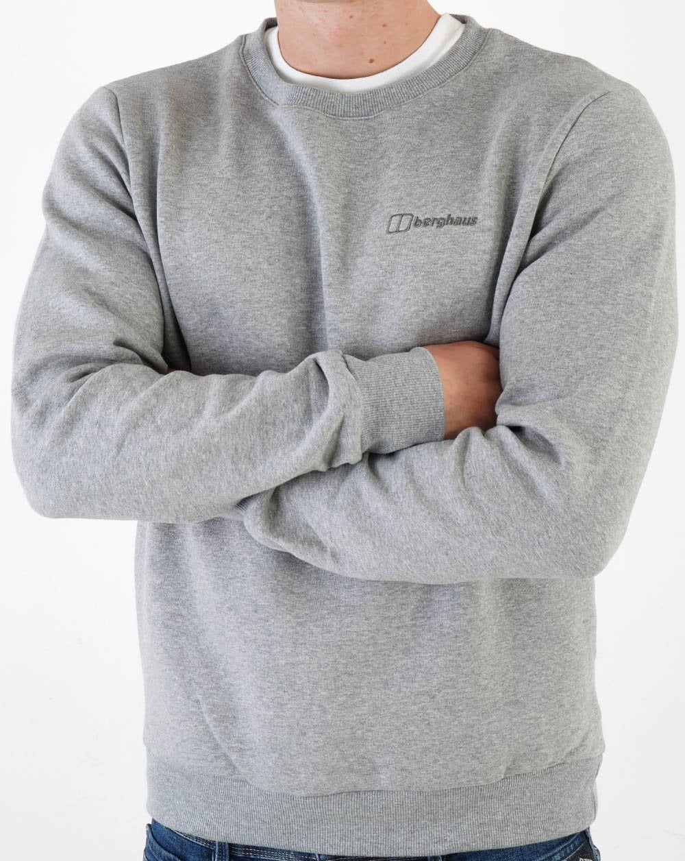 Berghaus Logo Crew Neck Grey Marl