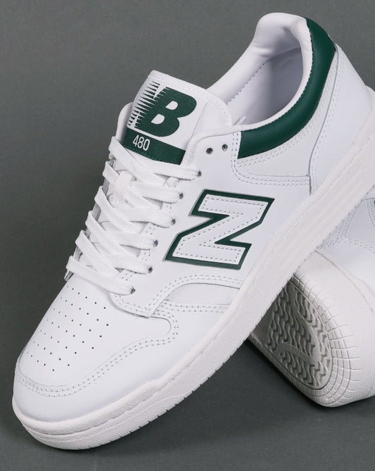 New Balance 480 Trainer White/Green