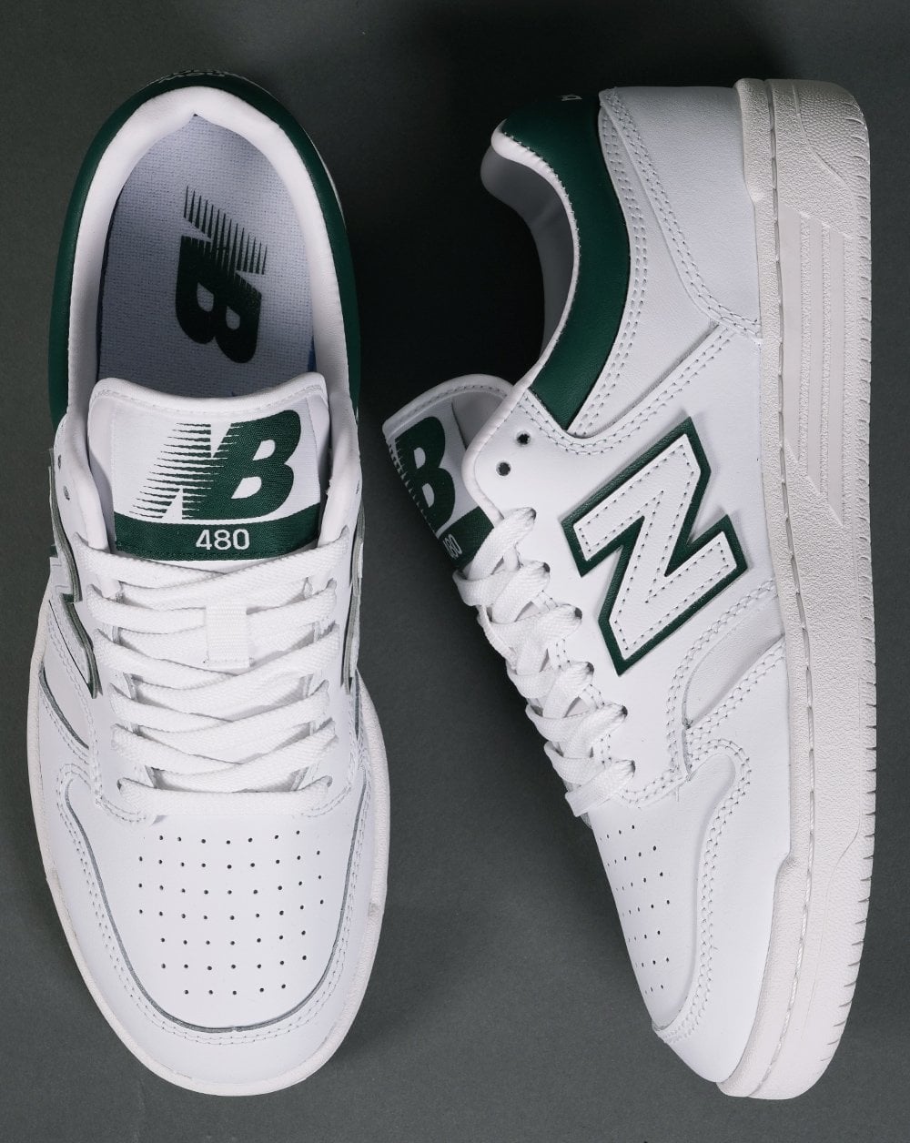 New Balance 480 Trainer White/Green