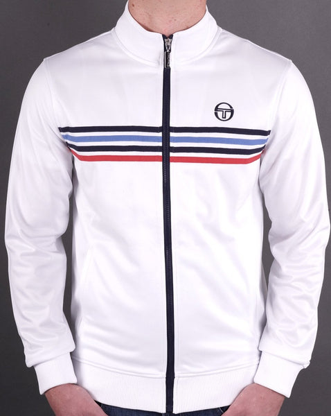 Sergio Tacchini Multi Stripe Track Top White
