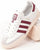 Adidas Jeans Trainers Chalk White/Burgundy