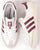 Adidas Jeans Trainers Chalk White/Burgundy