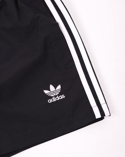 Adidas Originals 3 Stripes Swim Shorts Black