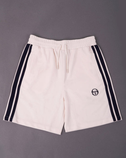 Sergio Tacchini Striped Casual Shorts Buttercream/Navy Blue
