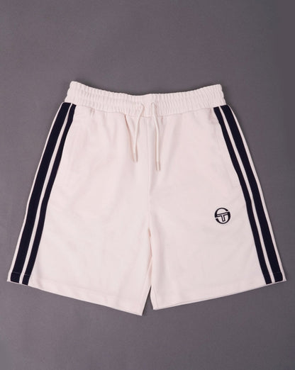 Sergio Tacchini Striped Casual Shorts Buttercream/Navy Blue