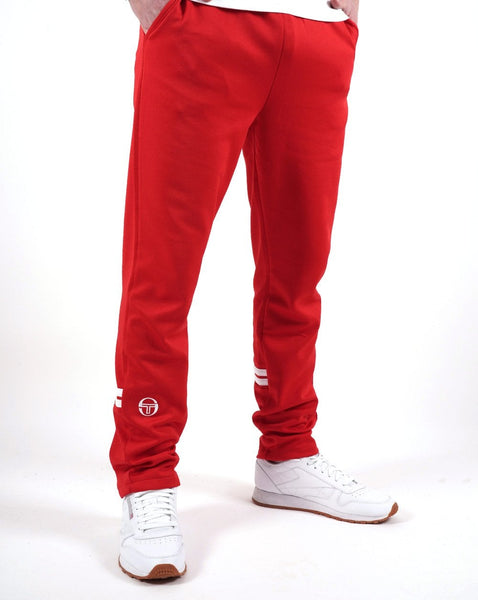 Sergio Tacchini Zip Bottom Track Pants Dark Red