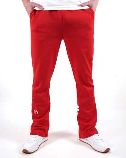 Sergio Tacchini Zip Bottom Track Pants Dark Red