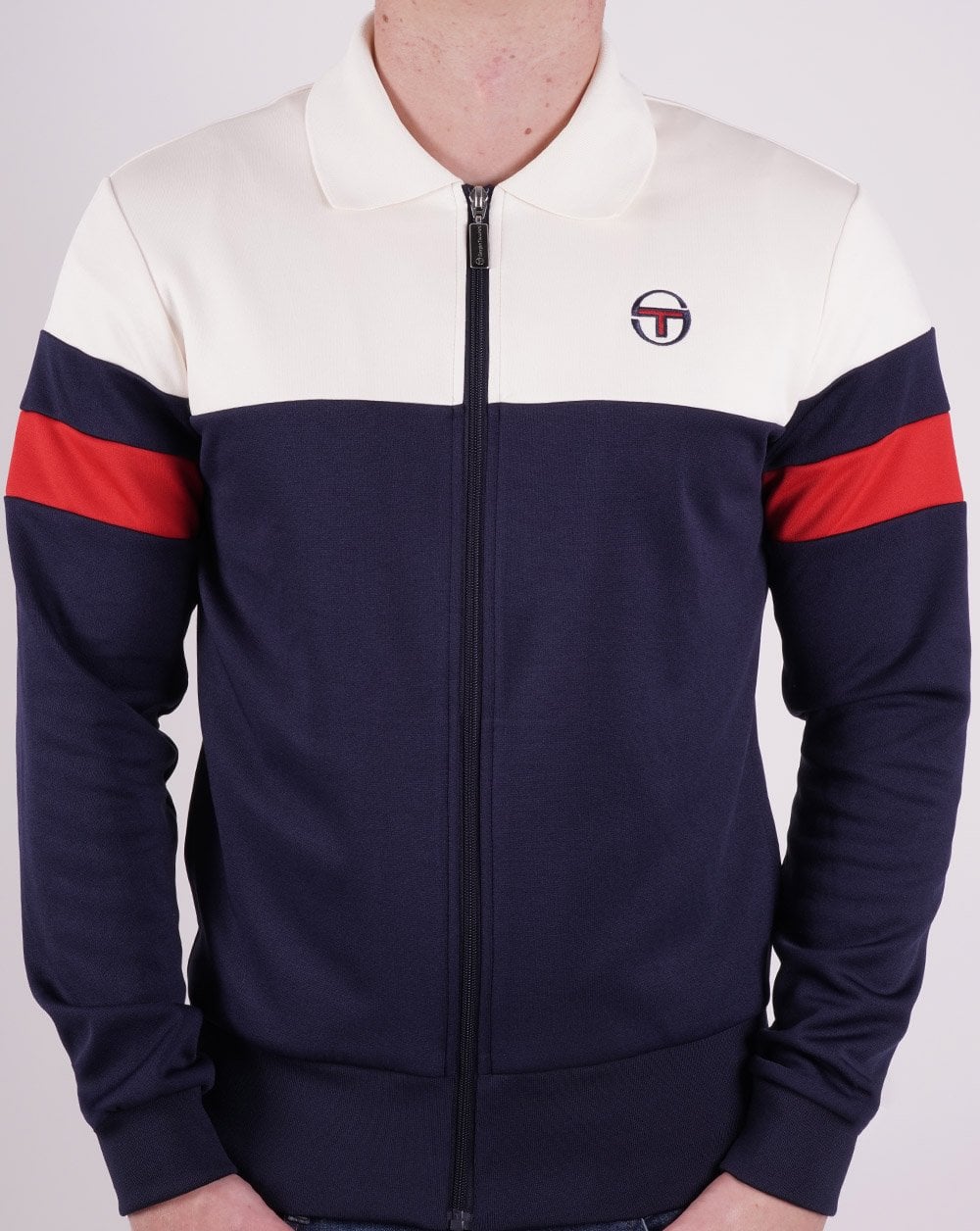 Sergio Tacchini Tomme Track Top Gardenia/Navy