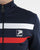 Patrick Stripe Track Top Navy white red