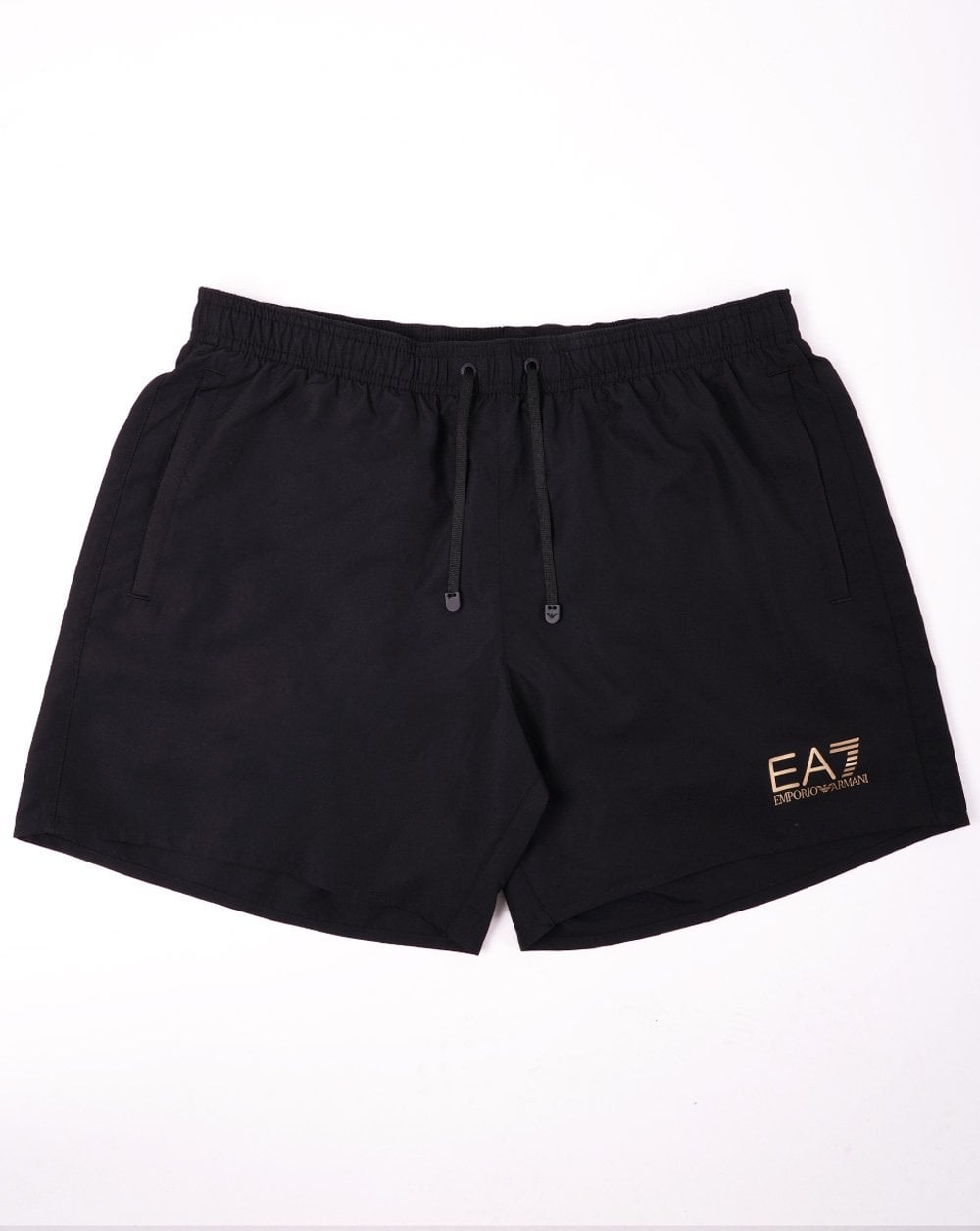 EA7 Emporio Armani Swim Shorts Black/Gold