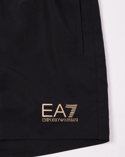 EA7 Emporio Armani Swim Shorts Black/Gold