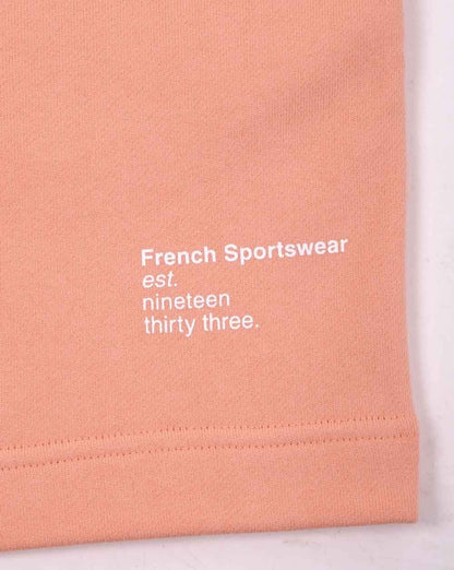 Lacoste Embroidered Fleece Shorts Peach